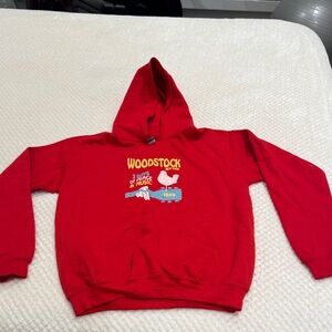 Gildan Red Woodstock Kids Hoodie